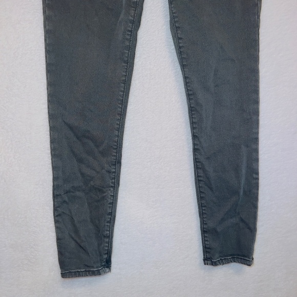 American Eagle AE Gray Wash Super Stretch Super Hi Rise Jegging Jeans 8 Short - Picture 4 of 6